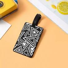 6 件/随机 3 件创意多色行李牌、行李配件、吊牌、机场防丢失 ID 标签、易于识别的旅行和商务标签、男女必备飞机行李牌旅行必备品旅行配件假期暑假返校迷你旅行产品学校包学校配件学校用品 - 彩色 - 查看 8