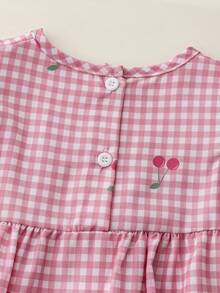 2pcs/Set Newborn Baby Girl Cute Fashionable Sleeveless Bodysuit And Hat Set, Summer