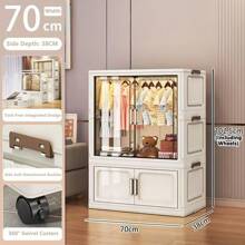 5/4/3/2/1 Layer No-Assembly Baby Easy Wardrobe Kids Clothes Storage Cabinet Infant Plastic Closet For Bedroom Use