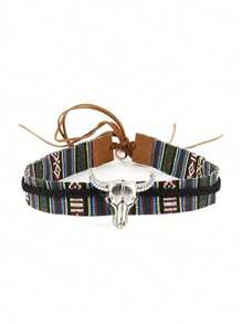 1 Stück Damen bunte Rinderkopf Kontrast-Farbgeflecht Strohhut, handgefertigter perlenbestickter Cut Out Retro Street Style britischer Jazz Panama Boho Sonnenhut, geeignet für Reisen, Wandern, Reiten, Dschungel, Strand, Golf, Spazierengehen, Dates, Kostümpartys, täglichen Gebrauch