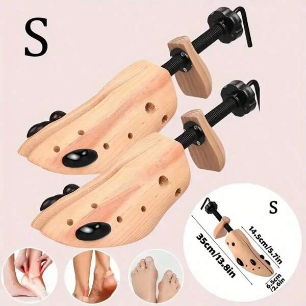 Pair Of Premium Professional 4-Way Shoe Trees, Shoe Stretcher For Men Or Women