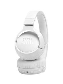 JBL Tune 670NC 自适应降噪头戴式蓝牙耳机，支持无线和有线模式，70 小时电池续航，可折叠轻巧设计，非常适合 PC/笔记本电脑、游戏、在线课程、音乐和旅行 - 白色 - 查看 4