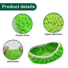 6 PCS Gery Reusable Mop Pads Refills Fit For - Washable Microfiber Wet And Dry Mop Pad Compatible With Sweeper Mops, Perfect For Surface And Hardwood Floor Cleaning(Mop Is NOT Included) ﻿