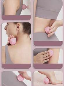 Fascia Release Ball For Yoga, Muscle Massage & Relaxation, Foot Massage Ball For Fitness & Sports, Stress Relief Tool - Multicolor - View 2