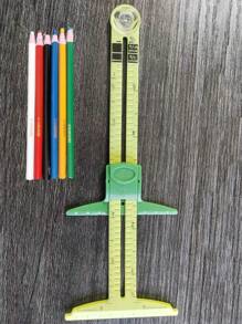 1pc High-Quality 5-In-1 Nancy Measuring Sewing Tool Kit, Includes Sliding Gauge Ruler, Markable Tool For Home Sewing, Quilting, Crafts - Durable Materials, Measurement Guide Markings, Multi-Function Sewing Accessories