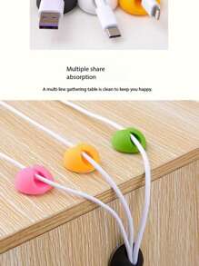 1pc/2pcs/3pcs Power Cord Organizer, Wall Power Cord WallSticker Fixing Clip, Kitchen Storage Cable Organizer,Household Appliances Cord Winder For Home LmprovementSeason
