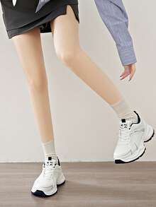 Women's Chunky Sneakers, 2025 New Arrival Fall Season Thick-Soled Casual Shoes, Comfortable & Breathable