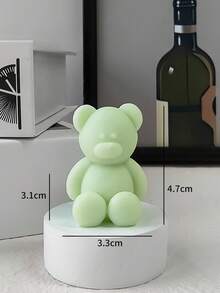 4pcs Cute Mini Bear Smokeless Scented Candle Perfumed Bedroom Long-Lasting Household Female Birthday Gift DIY Handmade Scented Candle Ins Home Bedroom Decoration With Hand Gift Scented Candle - Multicolor - View 12