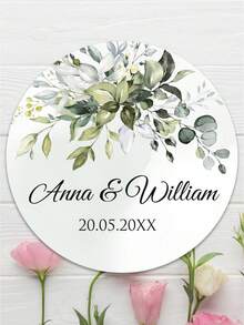 UNICCUT Customized Round Label Stickers, Personalized Stickers For Wedding Bride, Christening Gifts, Sealing Candy Gifts, Gift Boxes, Paper Labels, Adhesive Stickers - Multicolor - View 10