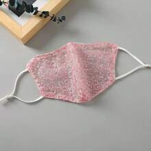 Summer Starry Sky Sunscreen Face Mask, Goddess Lace Embroidery, Ultra-Thin Mesh Lining, Fashionable & Breathable, Seamless Design, Multi-Functional & Washable - Multicolor - View 10