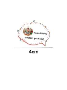 20 pezzi Adesivi personalizzati per bambini con foto divertenti, nome, testo, cartoni animati, per asilo nido, zaini, scatole pranzo, etichette per materiale scolastico, ufficio, abbigliamento, impermeabili e resistenti, decorazione colorata