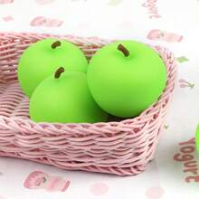 流体苹果挤压玩具，可塑面团减压球，慢回弹抗压柔软硅胶玩具 - 彩色 - 查看 5