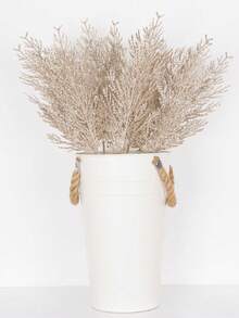 20pcs/10pcs-Christmas Glitter Needles Christmas Glitter Pine Needles Christmas Custom And Hanging Faux Pine Leaf Cedar Stems Christmas Leaf Stems Diy Crafts Garland Home Decoration, Champagne Color Christmas Decoration, Champagne Color Sequins Artificial Pine Needles Artificial Christmas Flower Sticks Tree Table Top Custom Stand Christmas Tree Wreath Wedding Bouquet Winter Holiday Holiday Decoration - Champagne - View 4