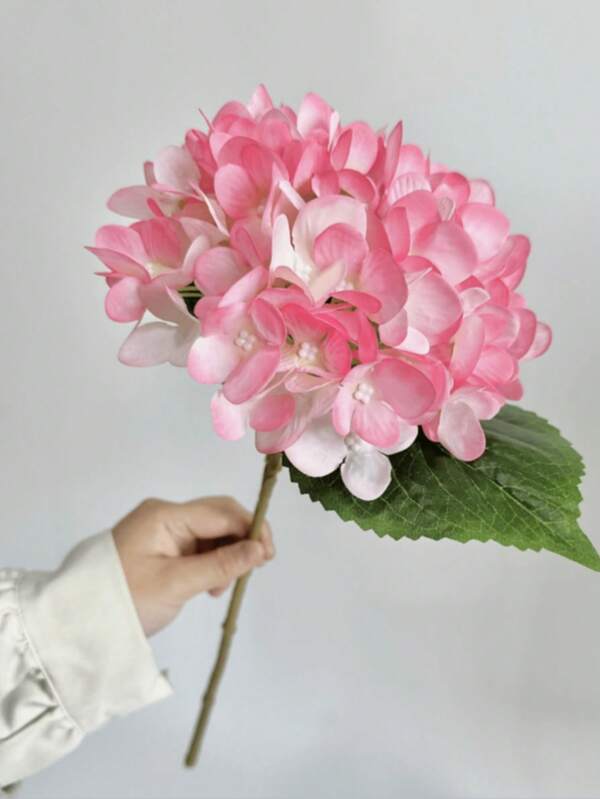 1PC/2PCS/4PCS Artificial Flowers Hydrangea Bouquet DIY Birthday Party Decoration, Wedding Flower Basket, Bride Holding Flowers, Home Furnishings, Dining Room, Bedroom, Windowsill Decoration, Vase Decorations, Valentine'S Day, New Year Decoration, Outdoor Garden Opening Season