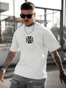 Camiseta gráfica West Choppers East Long Beach CA - Ropa casual roja con impresión blanca en negrita, poliéster transpirable, perfecta para salidas de verano y fiestas, atuendo de |   Camiseta gráfica llamativa |   Tela duradera - Blanco - Ver 10