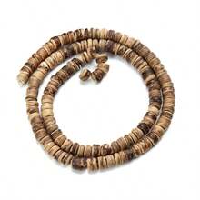 diffone Natural Coconut Shell Flat Beads Clasp & Loose Beads For Diy Bracelets And Necklaces - Brown - View 10