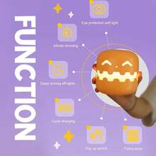 新款万圣节南瓜头小夜灯装饰氛围可充电趣味创意LED桌面装饰灯万圣节装饰灯家居装饰派对装饰万圣节装饰房间装饰万圣节花园装饰礼物仙女