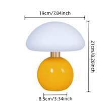 1 Piece, Modern LED Decorative Desk Lamp, Cream Style, USB Power Supply, Button Switch, Tri Color Lighting, Adjustable Brightness, Mushroom Shaped Desk Lamp, Suitable For Dormitory, Study, Reading And Home Decoration Night Lights, Can Be Used As Valentine's Day And Birthday Gifts