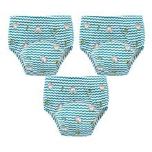 3pcs Unisex Reusable Potty Training Pants, Waterproof Kids Underwear, Breathable Cartoon Diaper Covers, Multilayer Absorbent, Funny Patterns Suitable For Boys And Girls, Great For Toilet Training And Incontinence, Fits 12 Months To 3 Years