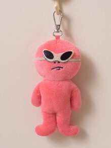 Porte-clés peluche mignon de poupée extraterrestre, pendentif de poupée de dessin animé amusant