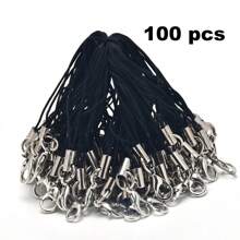 10/30/50/100pcs Mix Color Lobster Clasp Hoop Lanyard Keychain Nylon Rope Keyring Suitable For DIY Jewelry Making Accessories