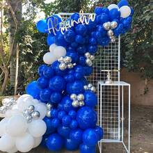 142pcs Blue & White Round Balloon Arch Kit - Includes Multiple Components For Autumn, Spring, Summer & Winter Celebration Events Suitable For Boys, Girls, Kids, Babies Shower, Gender Reveal, Wedding, Birthday, Room, Party Decorations - Royal Blue - View 6