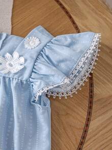 3pcs Baby Girl Princess Outfit Summer Sleeveless Dress Set, Stylish Korean Girl Clothing