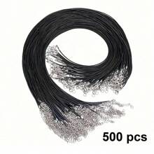 10/20/30/50/100/200/500 Pcs/Pack 1.5mm Adjustable Woven Cord Necklace, Suitable For Jewelry Making DIY Necklace & Bracelet