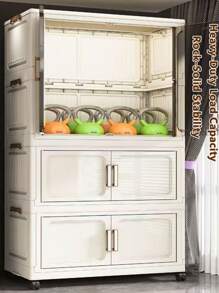 5/4/3/2/1 Layer New Wardrobe Closet Organizer For Children/Baby Clothes, Plastic Foldable Storage Cabinet For Women Storage Organizer Travel Essentials Back To School Dormitory Storage