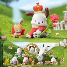 Miniso Sanrio Cartoon Pochacco Blumen- und Teenager-Serie Spielzeug Überraschungsbox, süßes Mädchen Geschenk Auto Ornament Spielzeug (zufällige Lieferung, 1 Stück) - Verschiedenfarbig - Übersicht 2