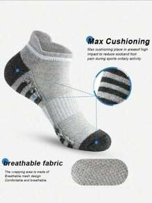 6 Pares de Meias Masculinas, Meias Esportivas, Meias de Basquete, Meias de Futebol, Meias Invisíveis, Meias Brancas, Meias Curtas, Meias Pretas, Meias Curtas Invisíveis, Meias Tobilleras, Design Antiderrapante de Linha Dupla, Absorção de Umidade, Macias e Respiráveis, Adequadas para Negócios e Lazer, Esportes ao Ar Livre, Estilo Universitário, Uso Diário em Todas as Estações, Meias Invisíveis e Curtas, Para Academia