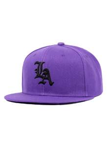 1 pièce Casquette de Baseball pour hommes avec broderie lettres LA, casquette Hip Hop. Convient pour la rue, l'extérieur, les sports, les vacances, les cadeaux. Accessoire de mode.