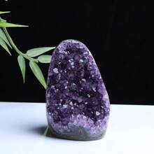 1PC Hot High Quality Mini Natural Amethyst Cluster Crystal Geode Cave Raw Healing Stone Mineral Specimen Mysterious Gemstone Home Office Desktop Decoration