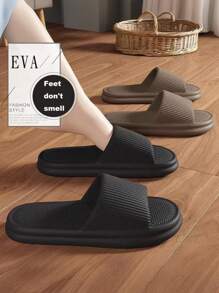 Chinelos EVA para Homens e Mulheres, Cor Sólida, Confortáveis, Antiderrapantes, Adequados para Uso Interno [Novos Produtos de Alta Qualidade]