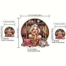 1pc/2pcs/3pcs/Beauty's Wardrobe, Cosmetics Themed Style, Clothing Patches DIY A-Level Washable Stickers, Clothes Heat Transfer Stickers, Women's/Men's T-Shirts, Backpacks, Pillows, Decorative Badges, Labels, Baseball Caps, Backpacks, Etc