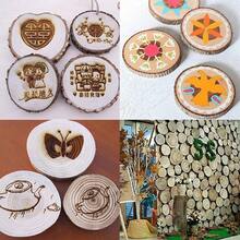 Unfinished Natural With Tree Bark Wood Slices 10 Pcs 4.2-4.7 Inch Disc Coasters Wood Coaster Pieces Craft Wood Kit Circles Crafts Christmas Ornaments DIY Crafts With Bark For Crafts Rustic Wedding - 10個4.2-4.7英寸 - 查看 5