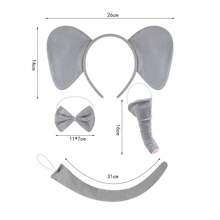 Ensemble de serre-tête oreilles d'éléphant et éléphant volant, design animal unique, accessoires de mode pour représentation sur scène, fête, Halloween mignon et élégant