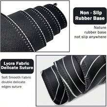 Alfombrilla de ratón grande para escritorio de papá, juego de 4 en 1 de almohadilla de muñeca para teclado y soporte de muñeca, alfombrilla de escritorio extendida impermeable para hogar, oficina, estudio y juegos - Mármol azul - Contorno topográfico - Ver 5