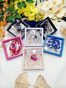 Suspension Box With Islamic Finger Counter And Prayer Beads, Portable Digital Prayer, 2 Pieces Gift