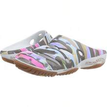 KEEN Men's Yogui Comfortable Slip On Lightweight Clogs - Silver Birch/Red Carpet - View 7