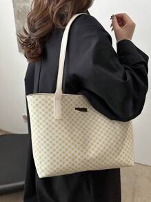 Solid Color Velour Minimalist Chic Handbag, Suitable For Daily Commute And Travel