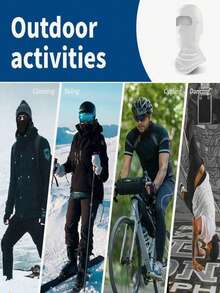 Bộ 1/2/3 Nhiều Món Trang Trí In Hình Mũ Balaclava Cho Nam Và Nữ, Lỗ Đeo Kính, Mặt Nạ Trượt Tuyết, Logo Phản Quang, Mũ Bảo Hiểm, Mặt Nạ Thích Hợp Cho Du Lịch Ngoài Trời Mùa Xuân Và Mùa Hè, Đạp Xe, Đi Bộ Đường Dài, Câu Cá - Nhiều màu - Xem 11