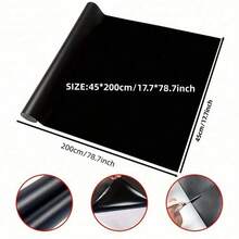 1 Roll Removable DIY Blackboard Wall Sticker For Office, Home, Art - Black Blackboard Sticker Art Project School Supplies,Back To School - Multicolor - View 5