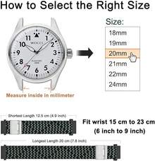 Smart Watch Strap - Green Black (Silver Buckle) - View 4
