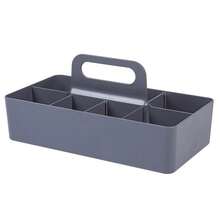 1 件带手柄的婴儿浴室储物盒 - 超大 8 格收纳盒，可存放尿布、洗发水、沐浴露和护肤品 | 尿布台育婴箱 | 婴儿必需品、新妈妈礼物、婴儿洗澡必备品 - 彩色 - 查看 11