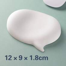 Chat Bubble Silicone Wrist Mouse Pad Keyboard Hand Rest Wrist Rest Palm Rest Wrist Pad Ergonomics White High Value Solid Color