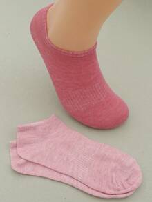 1/5/10/15/20双装混色时尚休闲情侣/女士短袜，四季皆宜