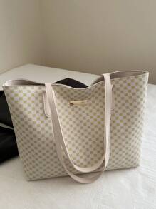 Solid Color Velour Minimalist Chic Handbag, Suitable For Daily Commute And Travel