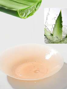 Set de 3 piezas/8cm Copas para el pecho para mujeres, cubiertas invisibles de silicona transpirables para el verano, pétalos para el pecho para lencería sin espalda - Albaricoque - Ver 7