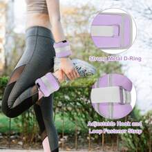 Pesas para tobillos para mujeres y hombres, pesas para piernas, 1 par de pesas ajustables para muñecas/piernas/brazos para trotar, gimnasia, aeróbic, mejorar los resultados de tu entrenamiento, ideales para hacer ejercicio